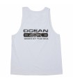 Camiseta tirantes Ocean Tank Top Rised since BK White Tallas varias