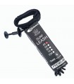 Leash Bodyboard cinta seguridad Biceps doble swivel+Plug black 4' - 7mm